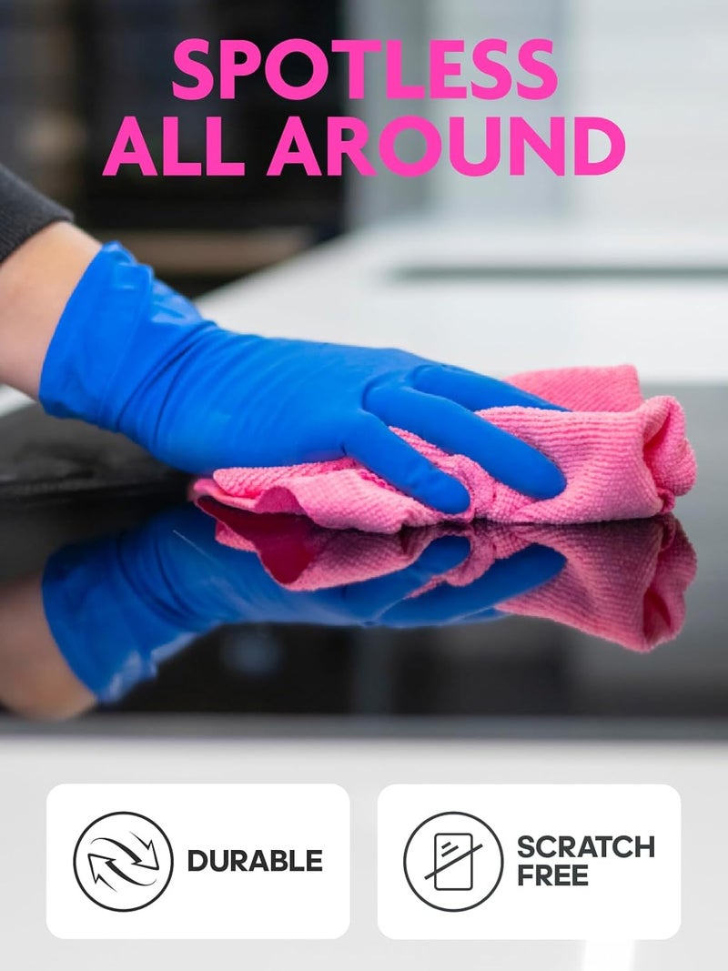 itanso Tear-A-Rag Roll -50 Pack, 12 x 12" Microfiber Cleaning Cloth, Reusable Towels for home, auto and shop (Magenta) - Image 4